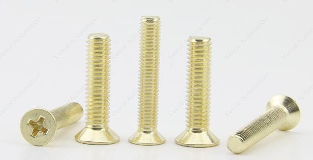 Golden Flat Head Screws M4*4